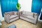 Juego de Sala Sofá & Loveseat Modelo MXLondon Gris