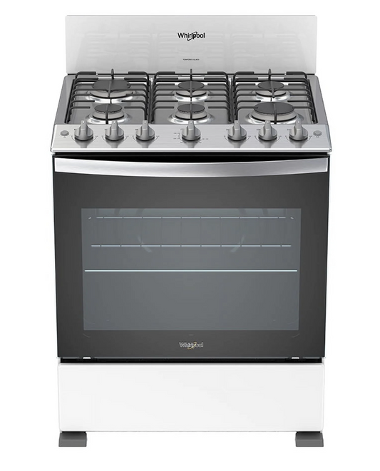 Whirlpool 30" 5.1 Cu ft Gas Range, Assembled product D 22.8" x H 35.8" x W 30" LWFR3100Q