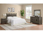 Transitional 4-Piece Bedroom Set with Black Metal Hardware