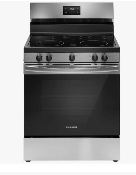 Estufa 30” Frigidaire Eléctrica-Stainless Steel Mod.FCRE3052BS